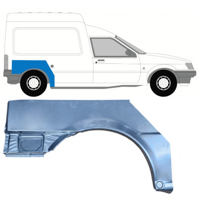 Pannello di riparazione parafango posteriore per Ford Courier 1992-1995 / Destra 7828