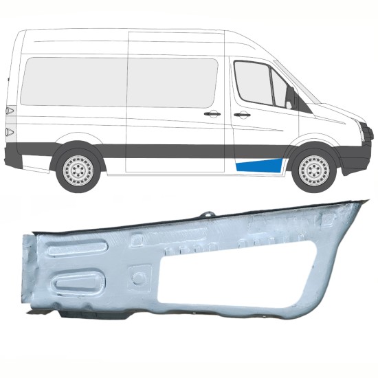 Pannello di riparazione gradino anteriore per Volkswagen Crafter 2005-2017 / Destra 14102