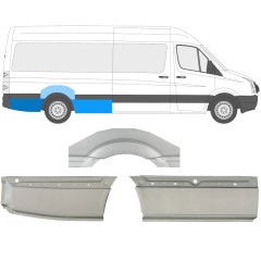 Pannello di riparazione parafango posteriore per Volkswagen Crafter 2005-2017 / Destra / Set 13943