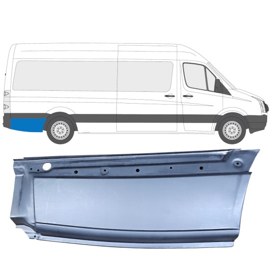 Pannello di riparazione parafango posteriore per Volkswagen Crafter 2005-2017 / Destra 13451
