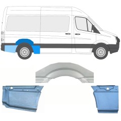 Pannello di riparazione parafango posteriore per Volkswagen Crafter 2005-2017 / Destra / Set 13941