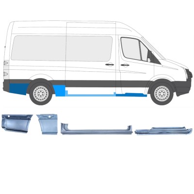 Set di pannelli di riparazione per Volkswagen Crafter 2005-2017 / Destra / 14502