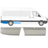Pannello di riparazione parafango posteriore per Volkswagen Crafter 2005-2017 / Destra / Set 14128