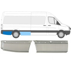 Pannello di riparazione parafango posteriore per Volkswagen Crafter 2005-2017 / Destra / Set 14128