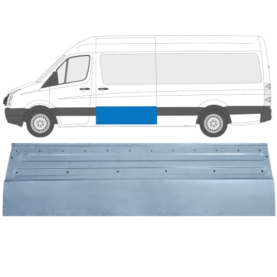 Pannello di riparazione porta scorrevole per Volkswagen Crafter 2005-2017 / Sinistra 14316