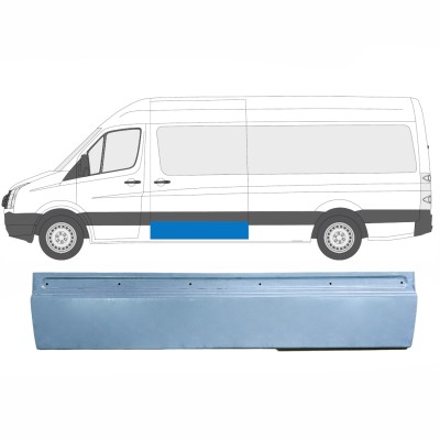 Pannello di riparazione porta scorrevole esterno per Volkswagen Crafter 2005-2017 / Sinistra = Destra (simmetrico) 13511