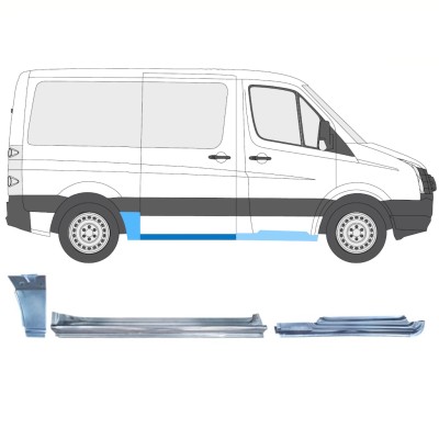 Set di pannelli di riparazione per Volkswagen Crafter 2005-2017 / Destra / 15604
