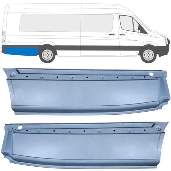 Pannello di riparazione parafango posteriore per Volkswagen Crafter 2005-2017 / Sinistra+Destra / Set 14359