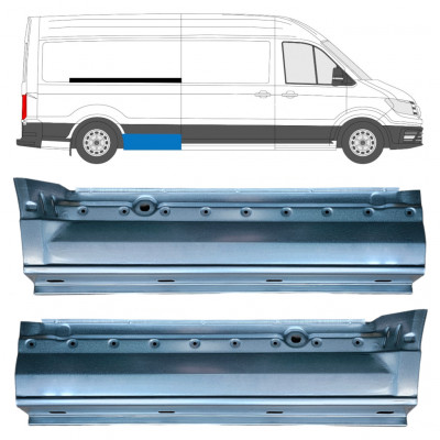 Pannello di riparazione parafango posteriore per Volkswagen Crafter 2017- / Sinistra+Destra / Set 11600