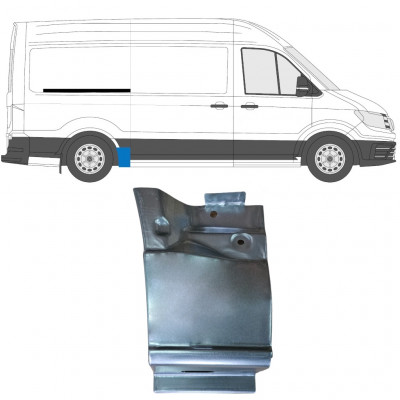Pannello di riparazione parafango posteriore per Volkswagen Crafter 2017- / Destra 11601