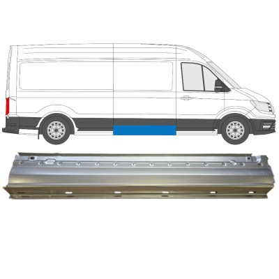 Pannello di riparazione pannello laterale per Volkswagen Crafter 2017- / Destra 14625