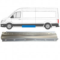 Lamiera di riparazione laterale con fori per modanatura per Volkswagen Crafter 2017- / Sinistra 11604