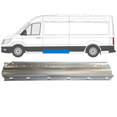 Lamiera di riparazione laterale con fori per modanatura per Volkswagen Crafter 2017- / Sinistra 11604