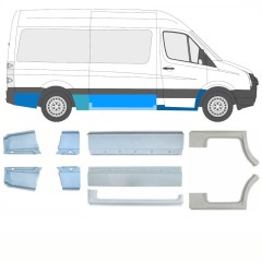 Set di pannelli di riparazione per Volkswagen Crafter 2005-2017 / Sinistra+Destra / 15541