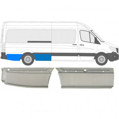 Pannello di riparazione parafango posteriore per Mercedes Sprinter 2006-2018 / Destra / Set 10515