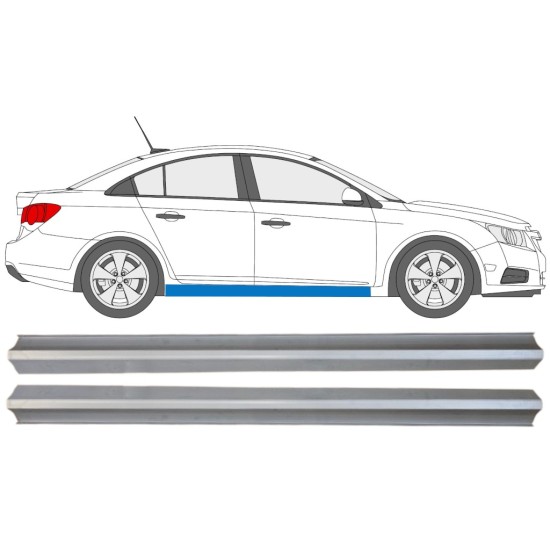 Pannello di riparazione sottoporta inferiore per Chevrolet Cruze 2009-2014 / Sinistra+Destra / Set 15103