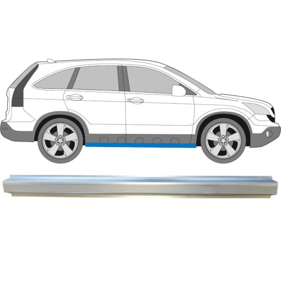 Pannello di riparazione sottoporta lamiera per Honda CR-V 2006-2011 / Sinistra = Destra (simmetrico) 14770