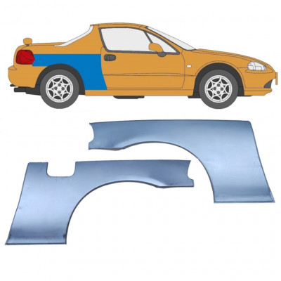 Pannello di riparazione parafango posteriore per Honda Civic Del Sol 1992-1998 / Set 9196