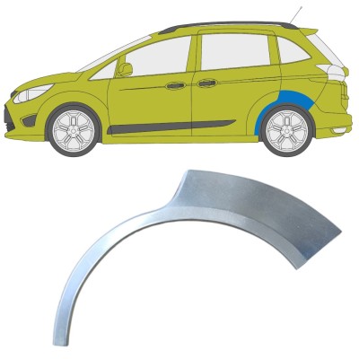 Pannello di riparazione parafango posteriore per Ford C-Max 2010-2019 Grand / Sinistra 15874