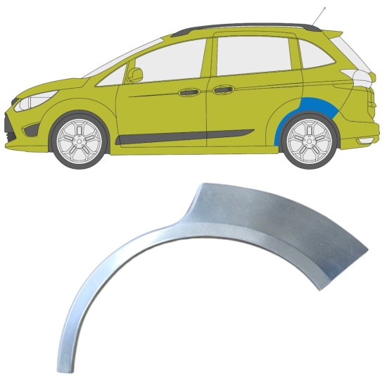 Pannello di riparazione parafango posteriore per Ford C-Max 2010-2019 Grand / Sinistra 15874