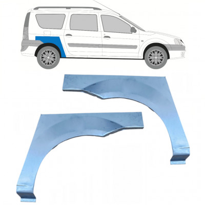 Pannello di riparazione parafango posteriore per Dacia Logan 2004-2009 / Sinistra+Destra / Set 11521