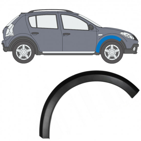 Modanatura parafango anteriore per Dacia Sandero 2008-2012 / Destra 9031