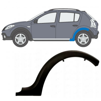 Modanatura laterale parafango posteriore per Dacia Sandero 2008-2012 / Sinistra 9034