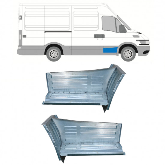 Pannello di riparazione gradino anteriore per Iveco Daily 1999-2014 / Sinistra+Destra / Set 10607