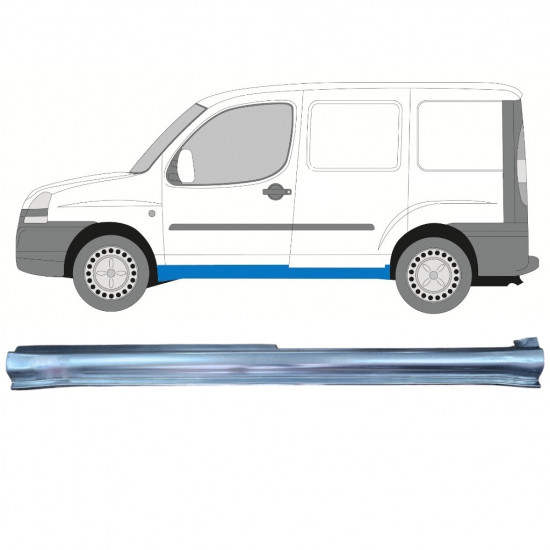 Sottoporta Lamiera Completo per Fiat Doblo 2001-2010 / Sinistra 11467