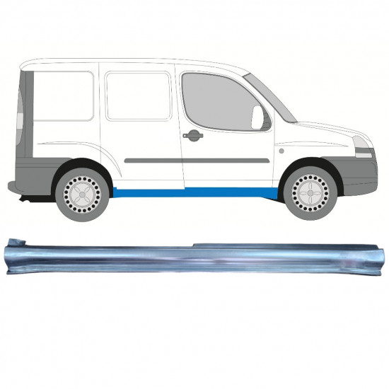 Sottoporta Lamiera Completo per Fiat Doblo 2001-2010 / Destra 11466
