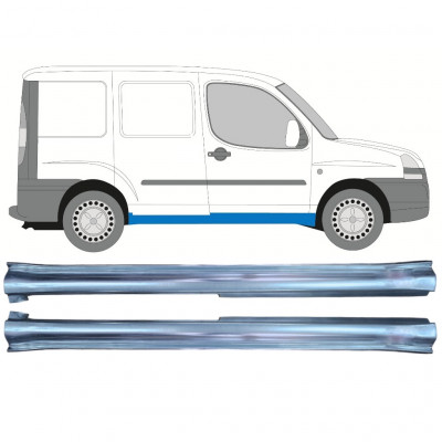 Sottoporta Lamiera Completo per Fiat Doblo 2001-2010 / Sinistra+Destra / Set 11468