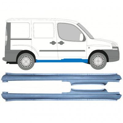 Sottoporta Lamiera Completo per Fiat Doblo 2001-2010 / Sinistra+Destra / Set 11465