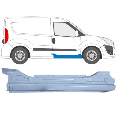 Pannello di riparazione sottoporta lamiera per Fiat Doblo 2010-2022 / Destra 12671