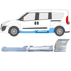 Set di pannelli di riparazione per Fiat Doblo 2010-2022 / Sinistra / 15001
