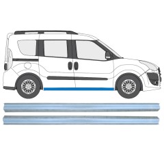 Pannello di riparazione sottoporta lamiera per Opel Combo D 2011-2018 / Sinistra+Destra / Set 15363