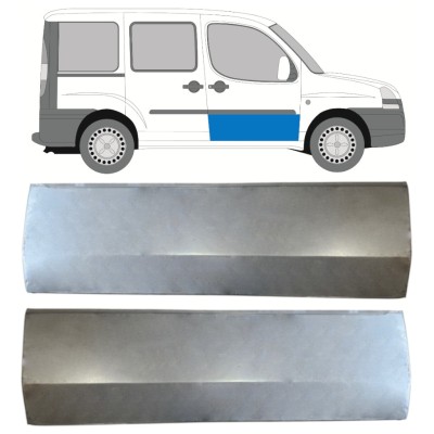 Pannello di riparazione porta anteriore per Fiat Doblo 2001-2010 / Sinistra+Destra / Set 14620