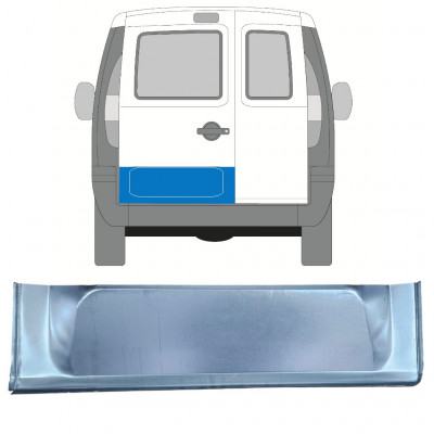 Pannello di riparazione porta posteriore per Fiat Doblo 2001-2010 / Sinistra 11806