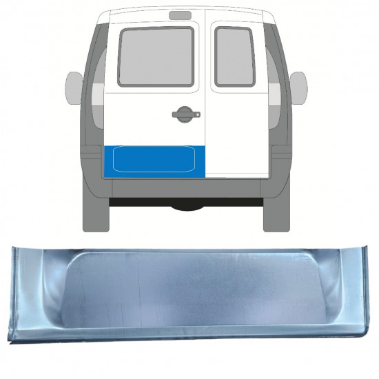 Pannello di riparazione porta posteriore per Fiat Doblo 2001-2010 / Sinistra 11806