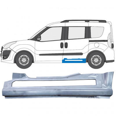 Pannello di riparazione sottoporta lamiera per Fiat Doblo 2010-2022 / Sinistra 12746