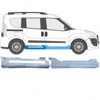 Pannello di riparazione sottoporta lamiera per Fiat Doblo 2010-2022 / Destra / Set 12747