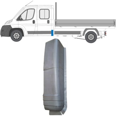 Lamiera di riparazione dell'angolo posteriore per Fiat Ducato 2006-2026 / Sinistra 16615