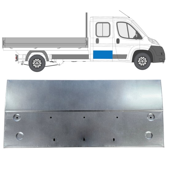 Pannello di riparazione porta posteriore per Peugeot Boxer 2006-2026 / Sinistra = Destra (simmetrico) 16076