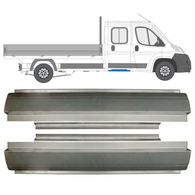 Lamiera di riparazione sottoporta posteriore per Fiat Ducato 2006-2025 / Sinistra+Destra / Set 14565