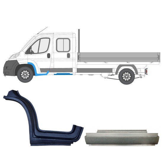 Set di pannelli di riparazione per Citroen Jumper 2006-2025 / Sinistra 15388