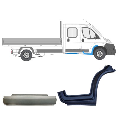 Set di pannelli di riparazione per Fiat Ducato 2006-2025 / Destra / 14796