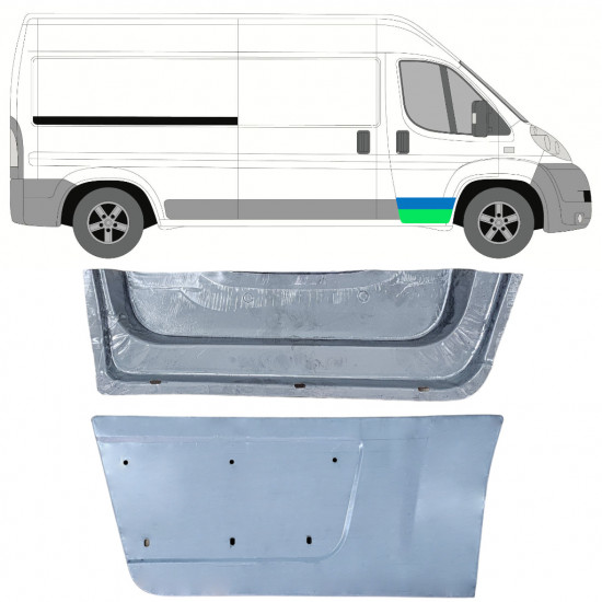 Lamiera di riparazione interno ed esterno porta anteriore per Citroen Jumper 2006-2025 / Destra / Set 15402
