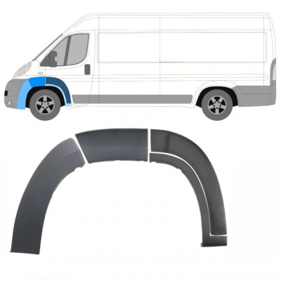 Set di modanature parafango anteriore per Fiat Ducato 2006-2014 / Sinistra / 8467