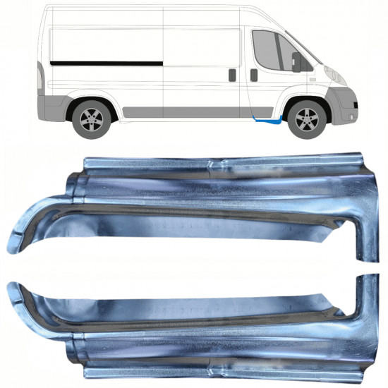 Pannello di riparazione davanzale della porta anteriore per Fiat Ducato 2006-2025 / Sinistra+Destra / Set 10372