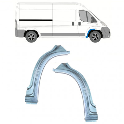Pannello di riparazione parafango anteriore per Fiat Ducato 2006-2025 / Sinistra+Destra / Set 11471