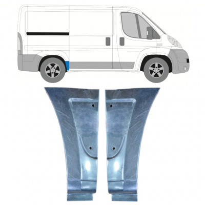Pannello di riparazione parafango posteriore per Citroen Jumper 2006-2025 / Sinistra+Destra / Set 14218